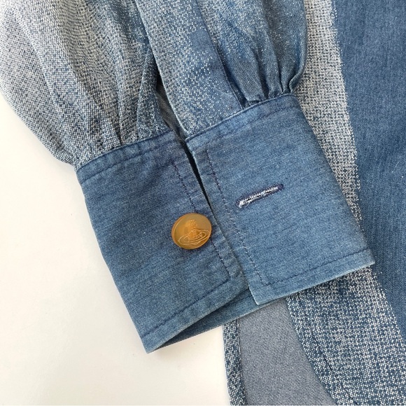 Authentic 1992 Vivienne Westwood 'Always On Camera' Button Up, Vintage, Size 10 - Picture 14 of 16
